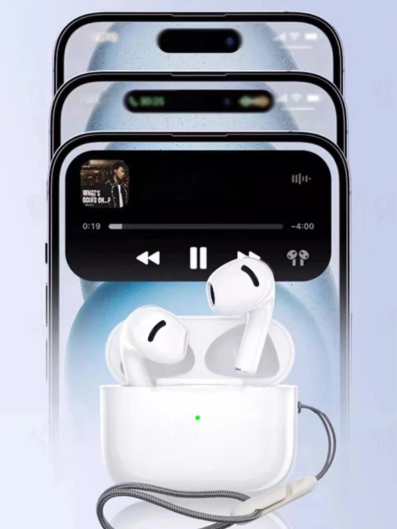 In-ear stereo wireless headphones, long battery life, two-ear touch noise reduction e-sports wireless headphones, compatible wit