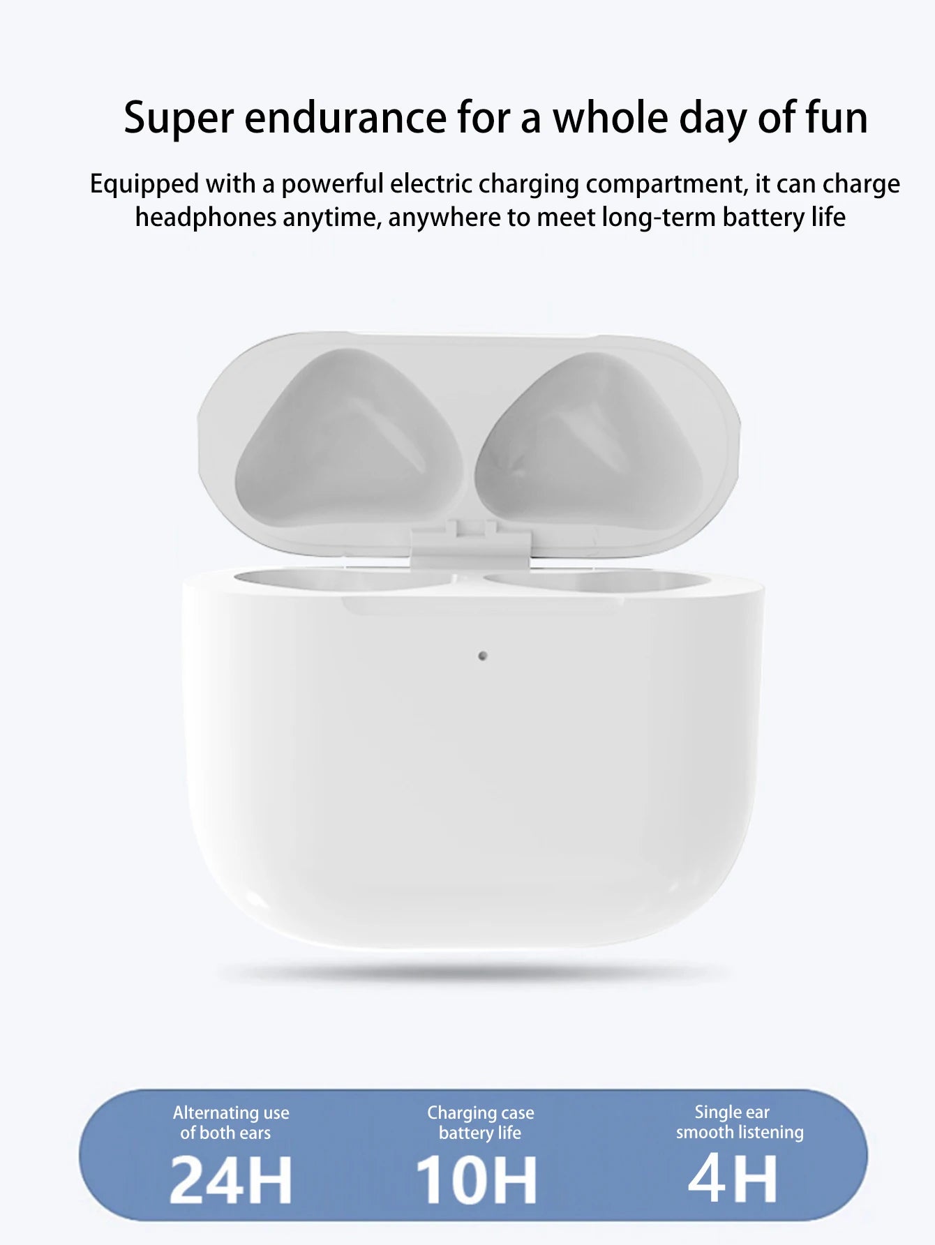 In-ear stereo wireless headphones, long battery life, two-ear touch noise reduction e-sports wireless headphones, compatible wit